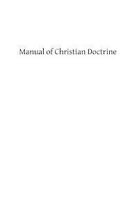 bokomslag Manual of Christian Doctrine