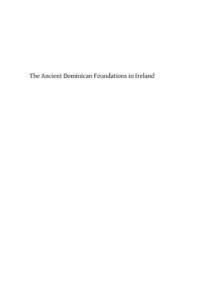 bokomslag The Ancient Dominican Foundations in Ireland