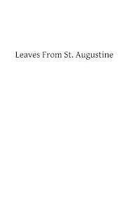 Leaves From St. Augustine 1