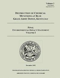 bokomslag Destruction of Chemical Munitions at Blue Grass Army Depot, Kentucky - Final Environmental Impact Statement, Volume I (Main Report, Appendicies A-J)