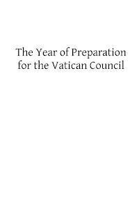 bokomslag The Year of Preparation for the Vatican Council