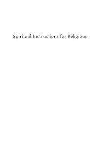 bokomslag Spiritual Instructions for Religious