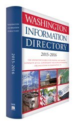 CQ Press - Washington Information Directory 2015-2016, Inbunden