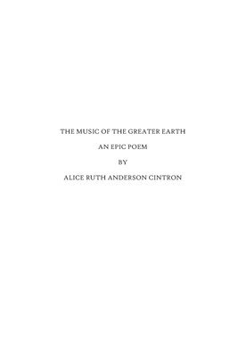 bokomslag Music of the Greater Earth: A Collection of Poetry