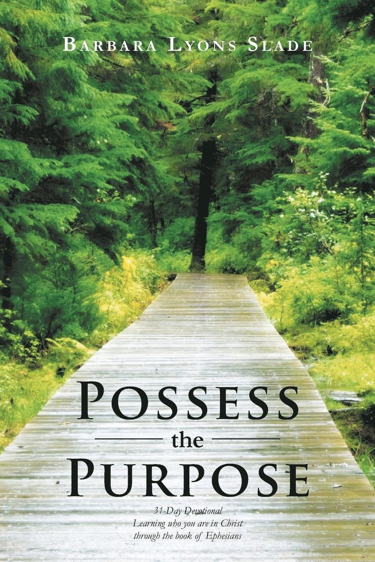 Barbara Lyons Slade - Possess the Purpose, Häftad