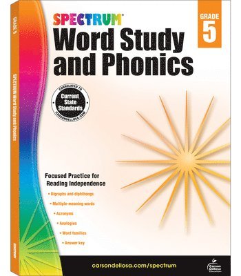 Spectrum Word Study and Phonics, Grade 5: Volume 84 1