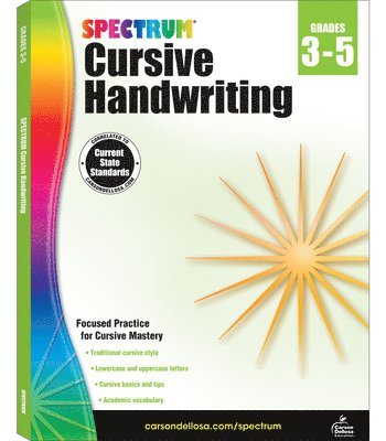 Spectrum Cursive Handwriting, Grades 3 - 5: Volume 108 1