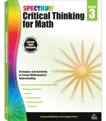 Spectrum - Spectrum Critical Thinking for Math Gr 3, Häftad. Tillgänglighet: Lägg i varukorg