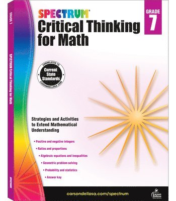 bokomslag Spectrum Critical Thinking For Math Gr 7