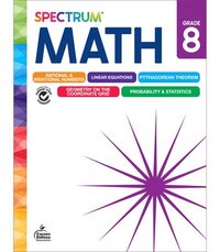 bokomslag Spectrum Math Workbook, Grade 8