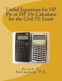 Useful Equations for HP 35s or HP 33s Calculator for the Civil PE Exam 1