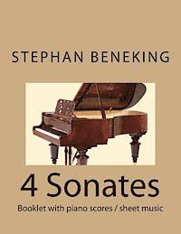 bokomslag Stephan Beneking 4 Sonates: Beneking: 4 Sonates - Booklet with piano scores / sheet music