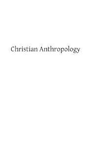 Christian Anthropology 1