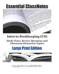 Examreview - Intro to Bookkeeping (US) Study Notes, Review Questions and Classroom Discussion Topics Large Print Edition: for students with low vision, Häftad