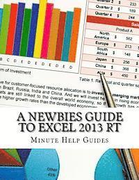 Minute Help Guides - A Newbies Guide to Excel 2013 RT, Häftad