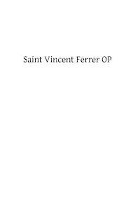 bokomslag Saint Vincent Ferrer OP