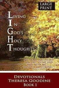 bokomslag Living In God's Holy Thoughts - LARGE PRINT