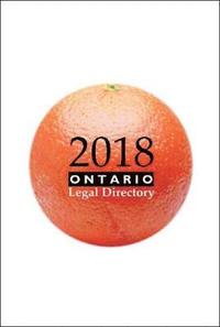 bokomslag Ontario Legal Directory 2018