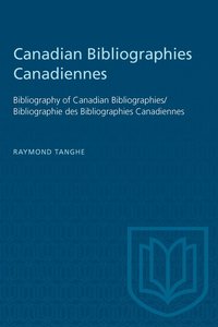 bokomslag Canadian Bibliographies Canadiennes