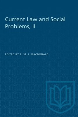bokomslag Current Law and Social Problems, II