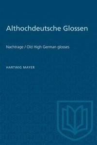 bokomslag Althochdeutsche Glossen
