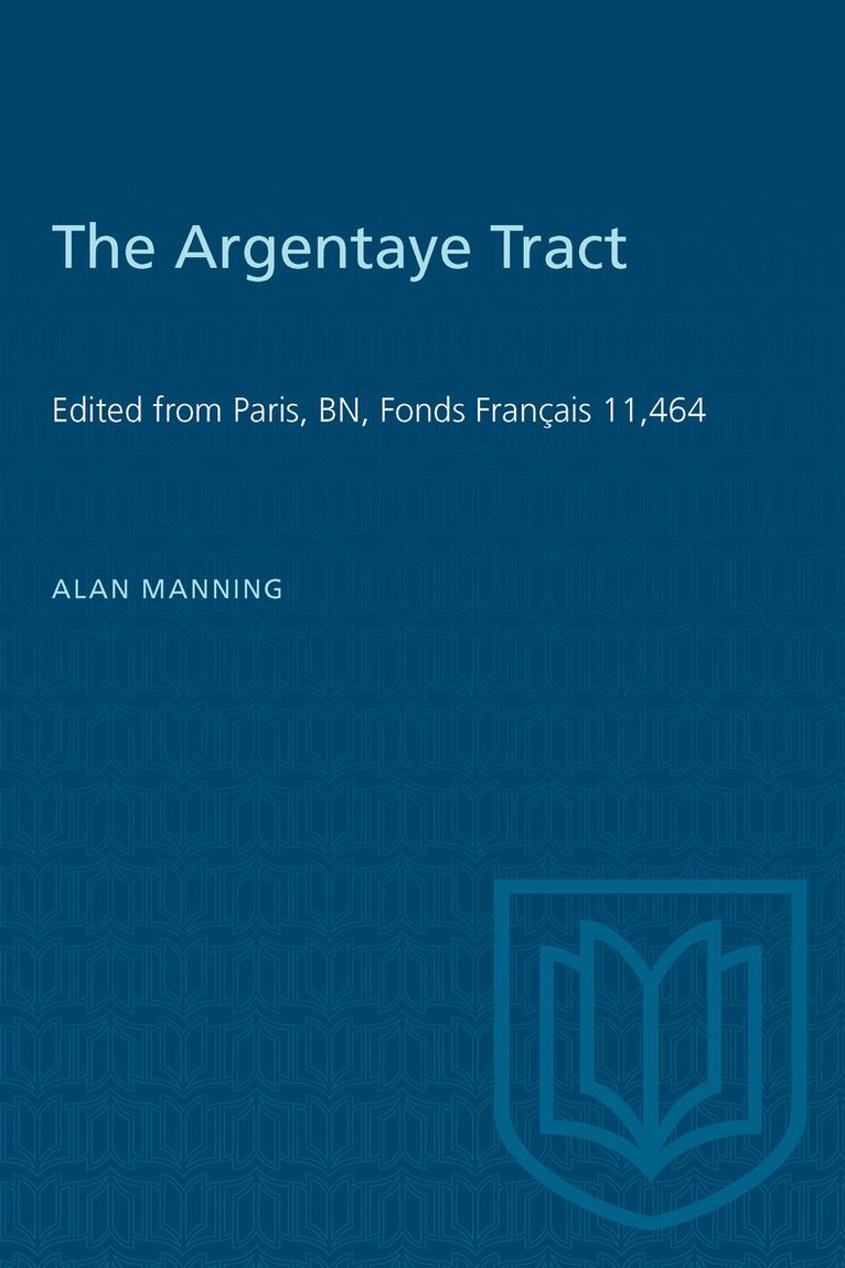 Alan Manning - Argentaye Tract, Häftad
