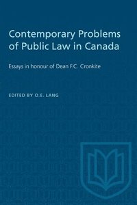 bokomslag Contemporary Problems of Public Law in Canada