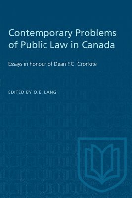 Contemporary Problems of Public Law in Canada 1