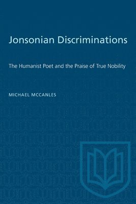 Michael McCanles - Jonsonian Discriminations, Häftad