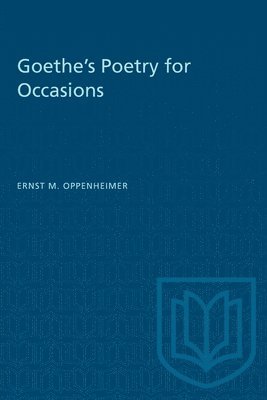 bokomslag Goethe's Poetry for Occasions