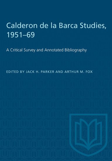 bokomslag Calderon De La Barca Studies, 1951-69