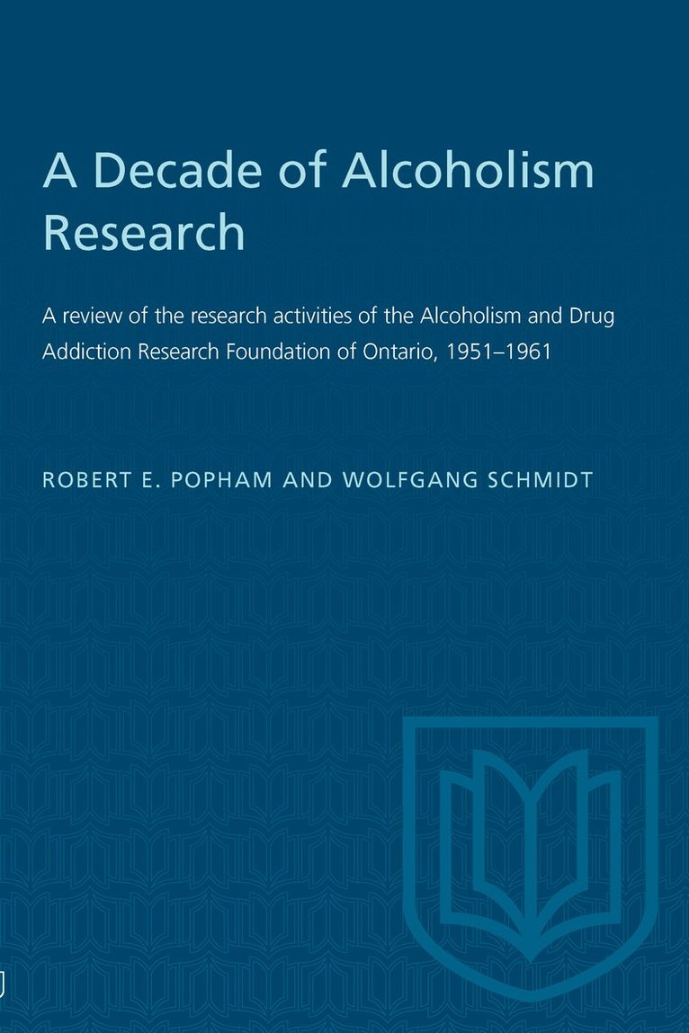 A Decade of Alcoholism Research 1