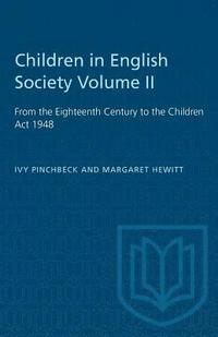 bokomslag Children in English Society Volume II