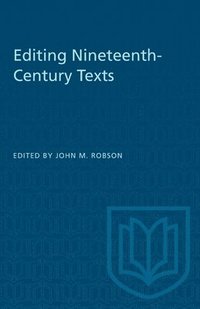 bokomslag Editing Nineteenth-Century Texts