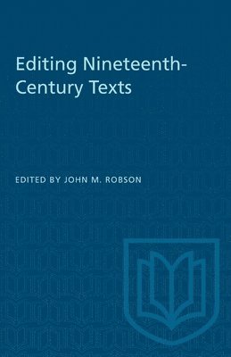 Editing Nineteenth-Century Texts 1