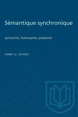 Smantique synchronique 1