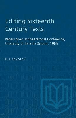 Editing Sixteenth Century Texts 1