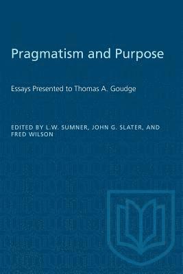 bokomslag Pragmatism and Purpose