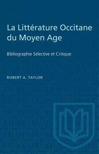 bokomslag La Littérature Occitane du Moyen Age