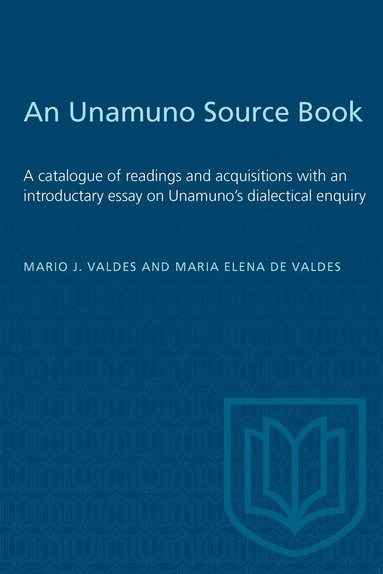 Mario Valdes, Maria Elena de Valdes - Unamuno Source Book, Häftad