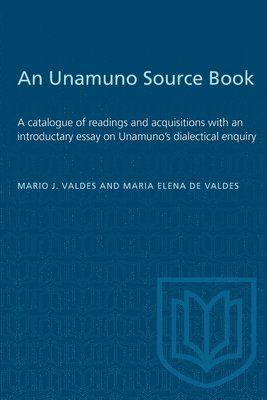 Mario Valdes, Maria Elena de Valdes - Unamuno Source Book, Häftad