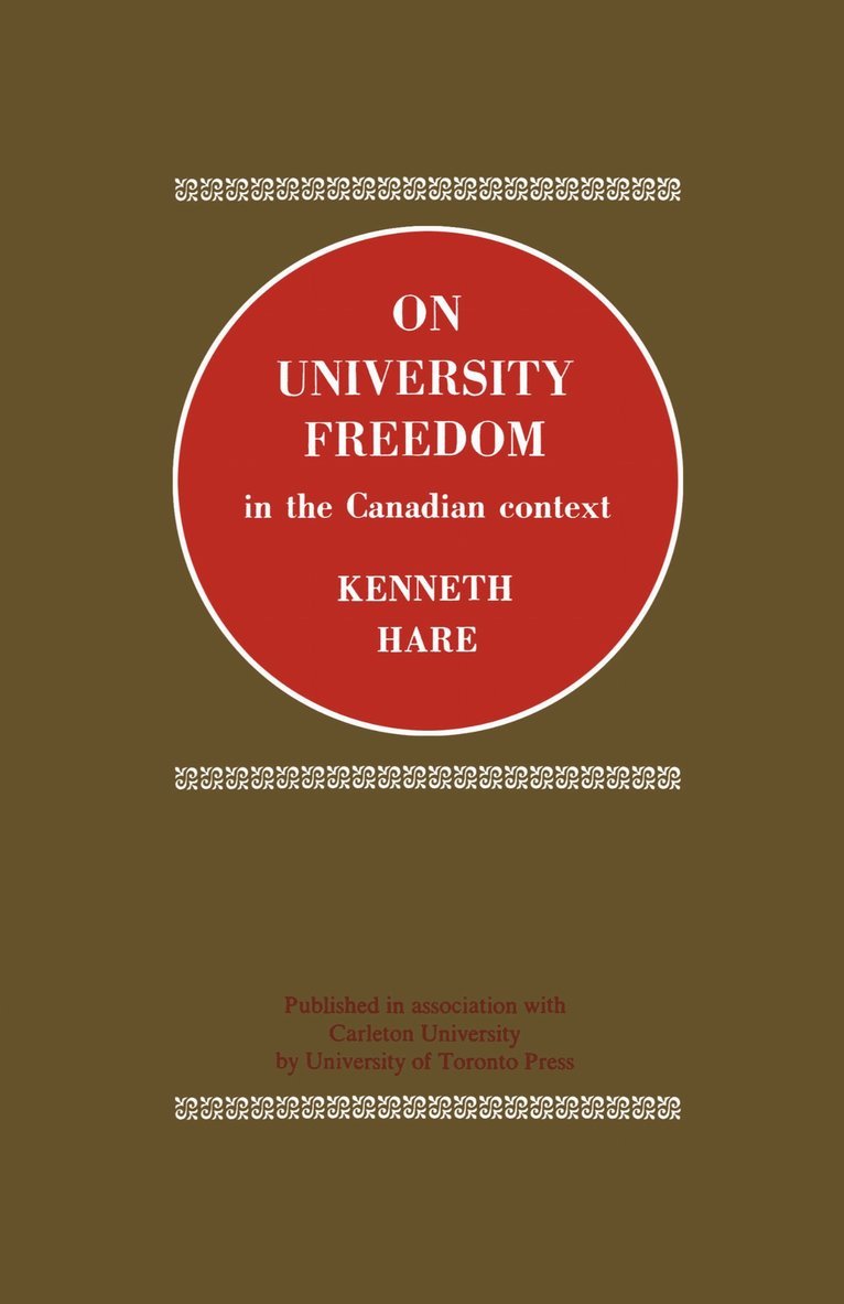 On University Freedom in the Canadian Context 1