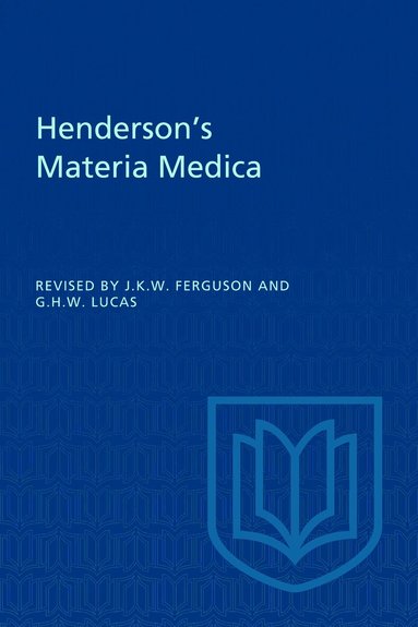 James K W Ferguson, George H W Lucas - Henderson's Materia Medica, Häftad