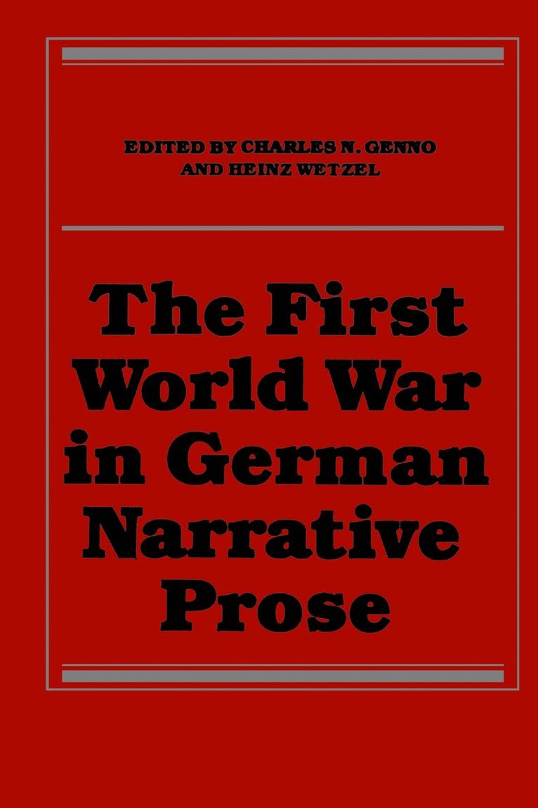 First World War in German Narrative Prose