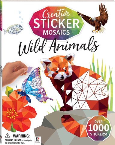 Hinkler Pty Ltd - Creative Sticker Mosaics: Wild Animals, Häftad