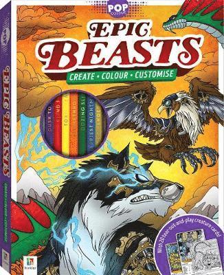 Hinkler Pty Ltd - Pop Colour: Epic Beasts, Häftad