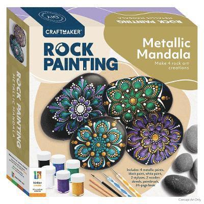 Craft Maker Paint Your Own Metallic Rocks 1