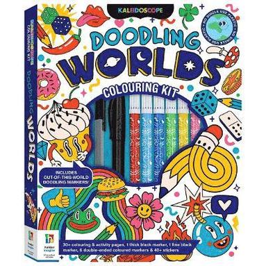 bokomslag Kaleidoscope Colouring Doodling Worlds