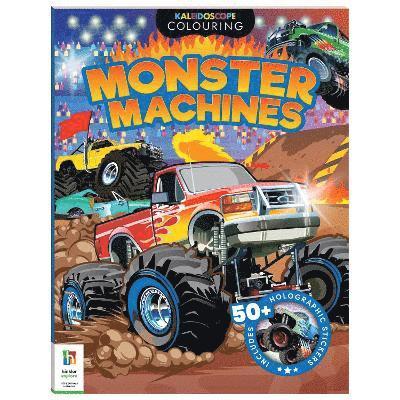 Kaleidoscope Sticker Colouring Monster Trucks 1