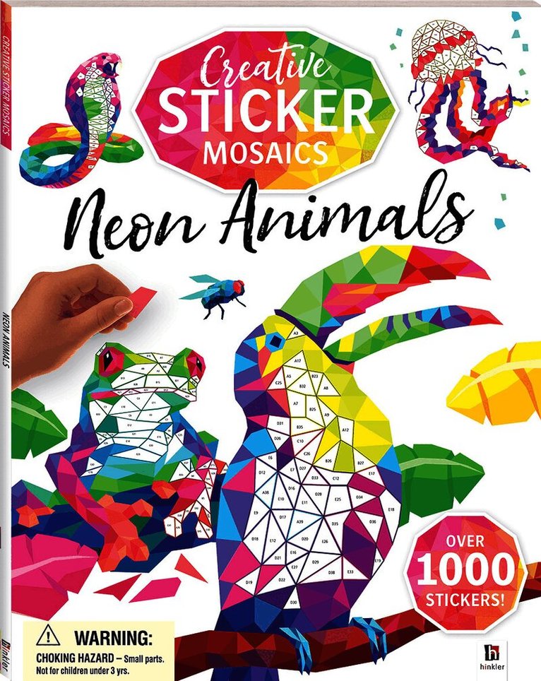 Creative Sticker Mosaics Neon Animals